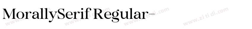 MorallySerif Regular字体转换